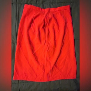 Giorgio Armani wool skirt size 12 orange NWT